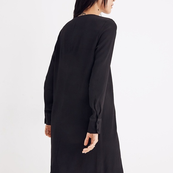Madewell heather long sleeve button front dress - Picture 3 of 6